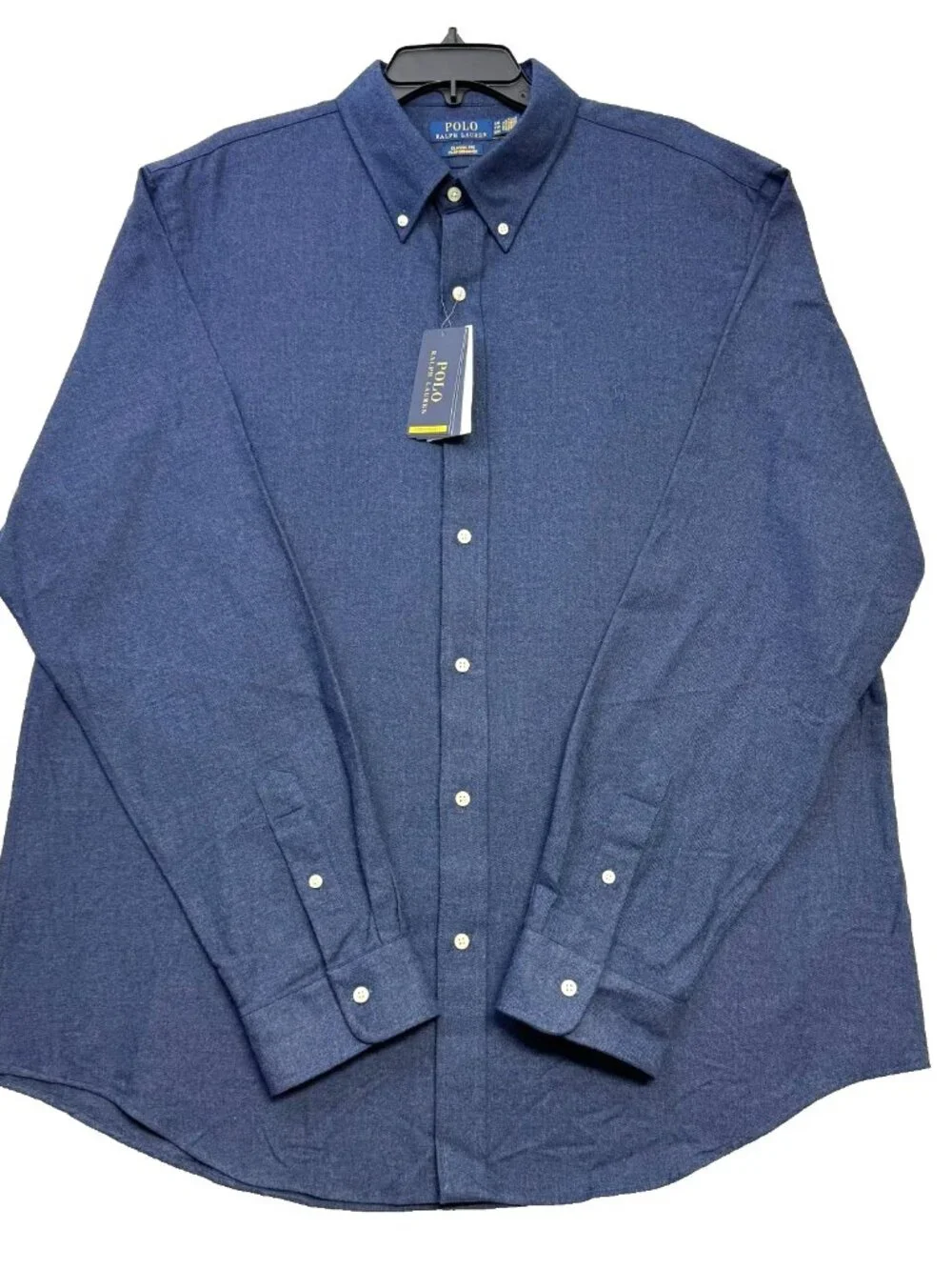 NWT Polo Ralph Lauren Men’s Long Sleeve Slim Fit Performance Flannel Shirt S